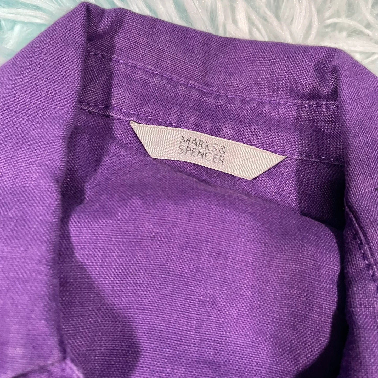 Vintage 00s Purple Vest Top M&S - Size 12