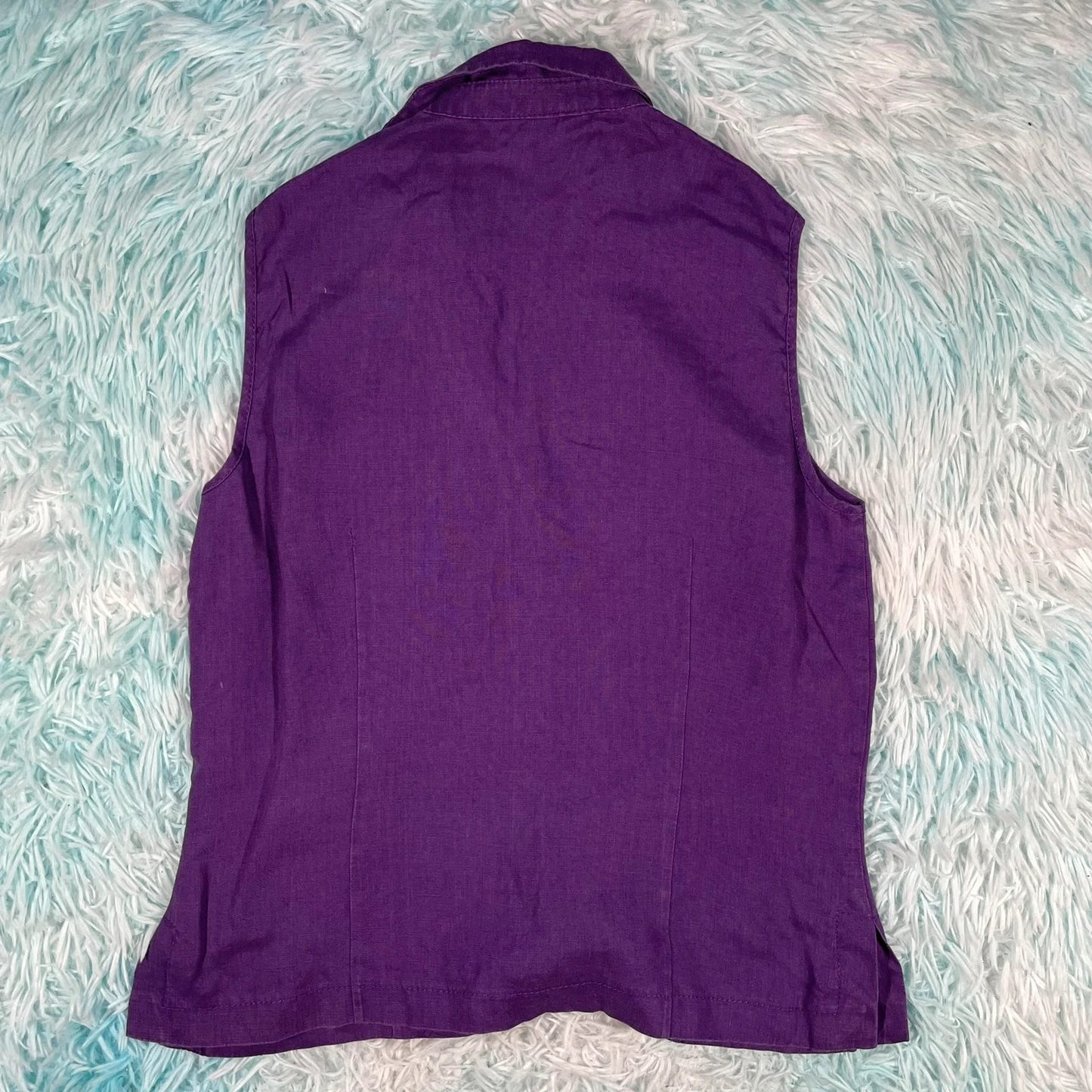 Vintage 00s Purple Vest Top M&S - Size 12