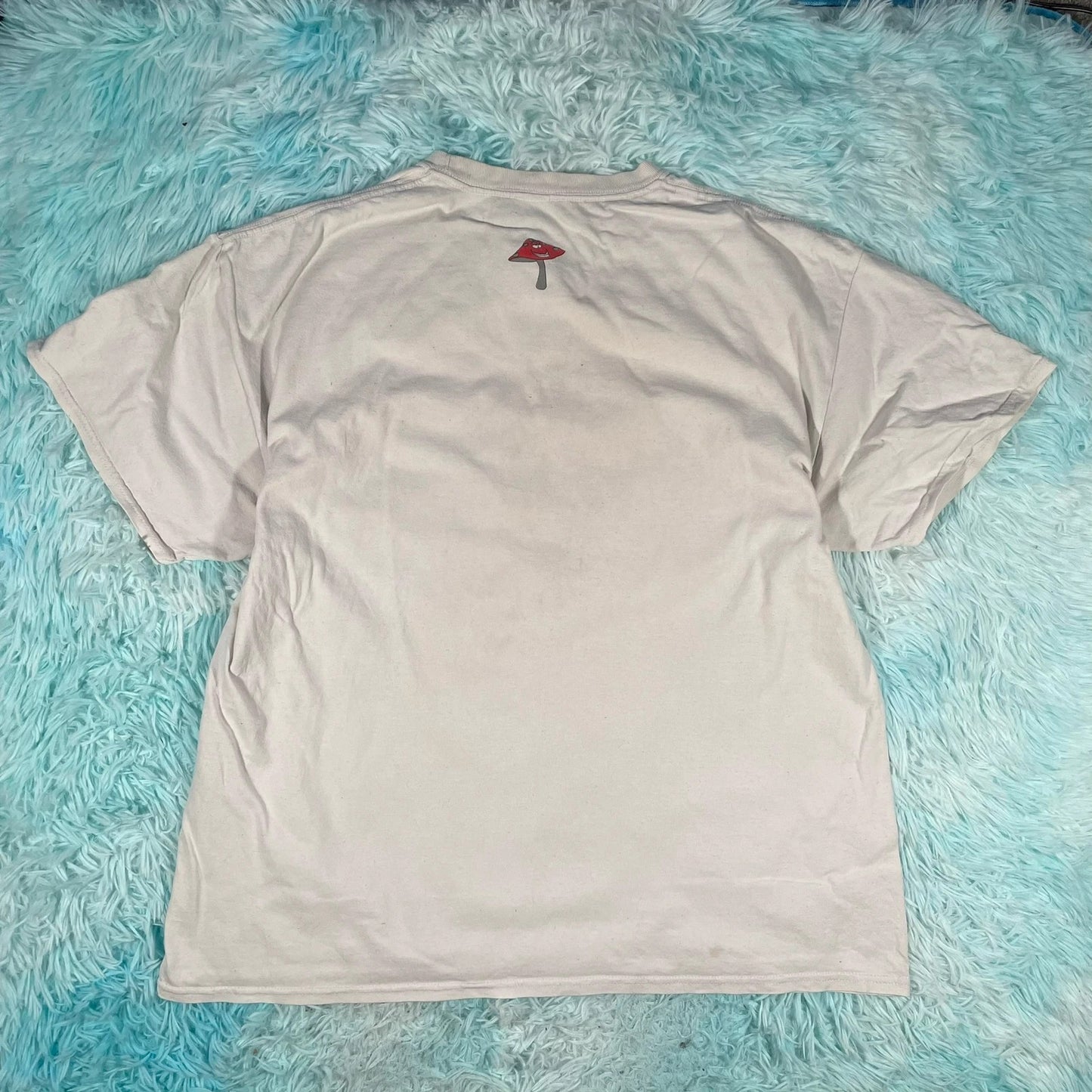 Vintage White Stoner Graphic T Shirt - XL