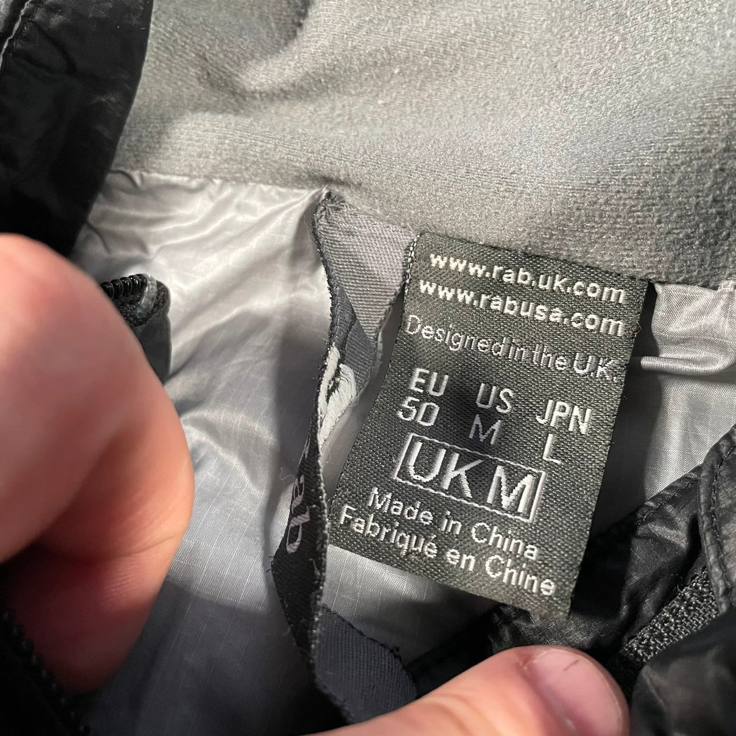 Black RAB Puffer Jacket 1/2 Zip - Medium