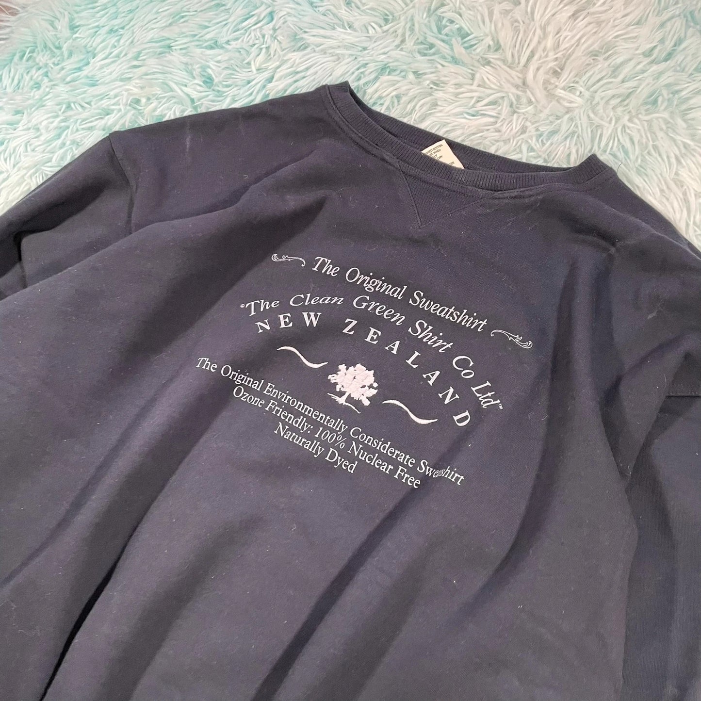 Navy Clean Green Shirt Company Sweatshirt - XL
