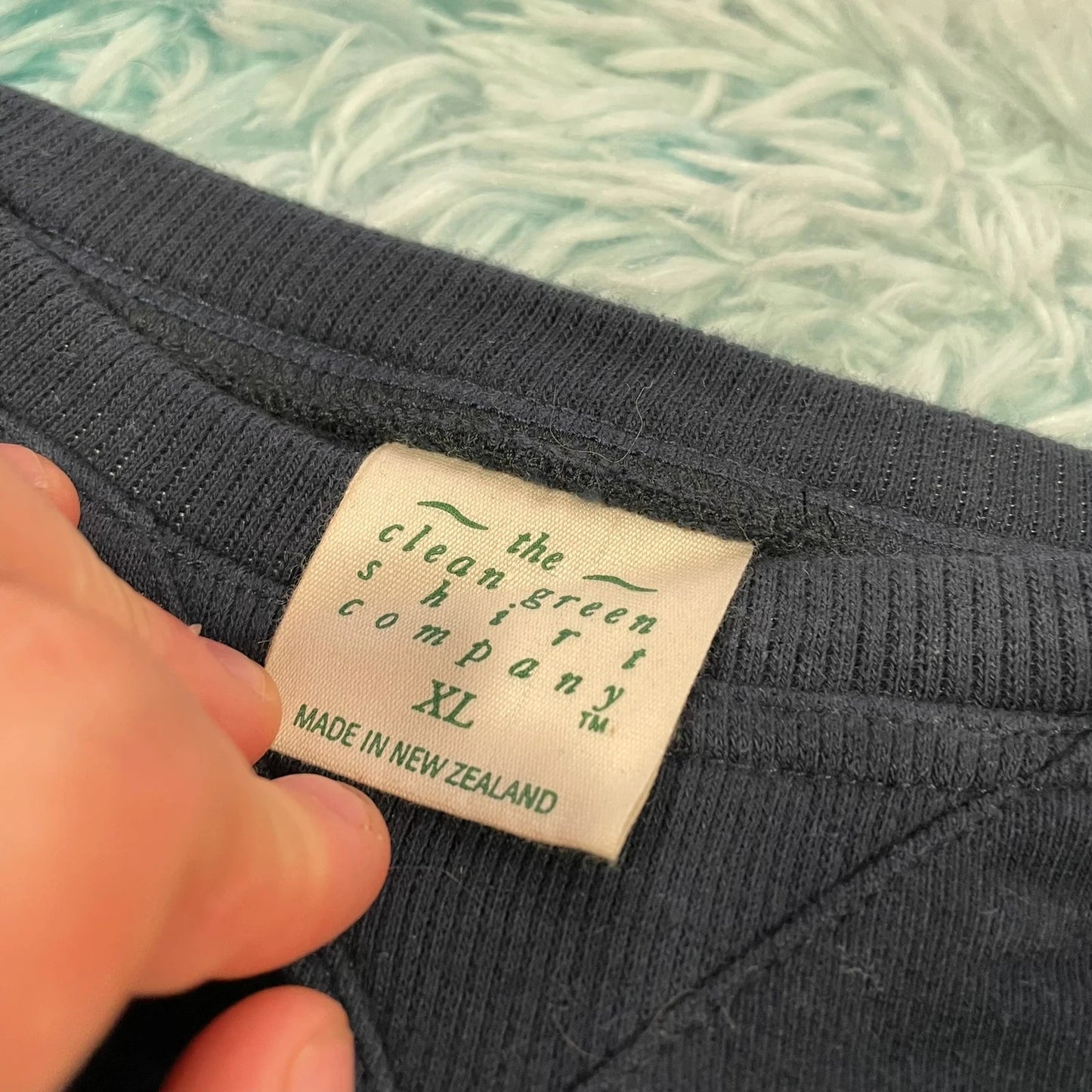 Navy Clean Green Shirt Company Sweatshirt - XL