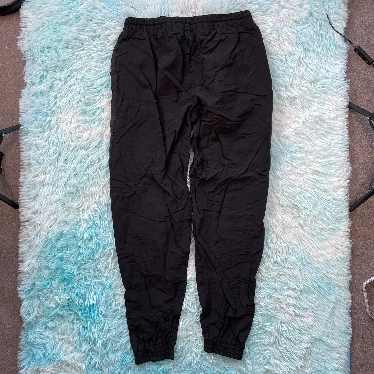 Vintage 90s Black Tracksuit Bottoms - Large