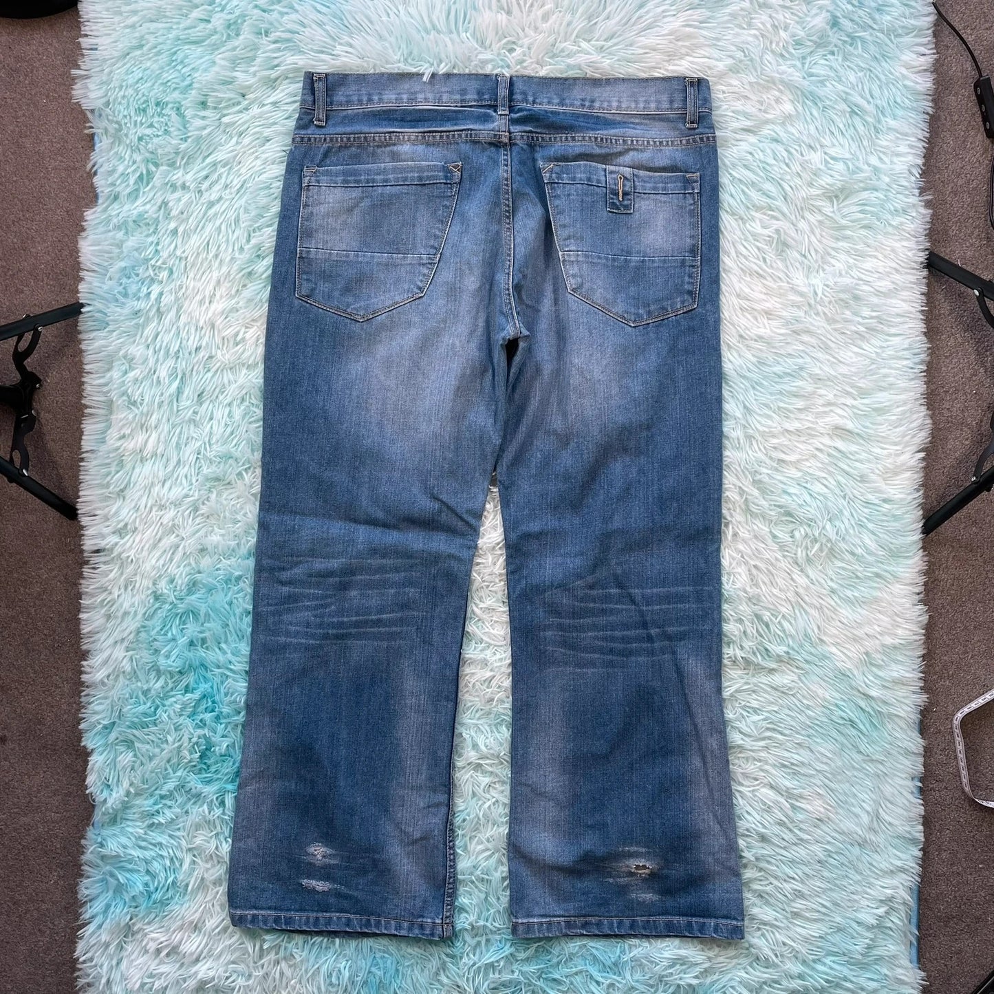 Vintage 00s Baggy Bootcut Jeans - 38W