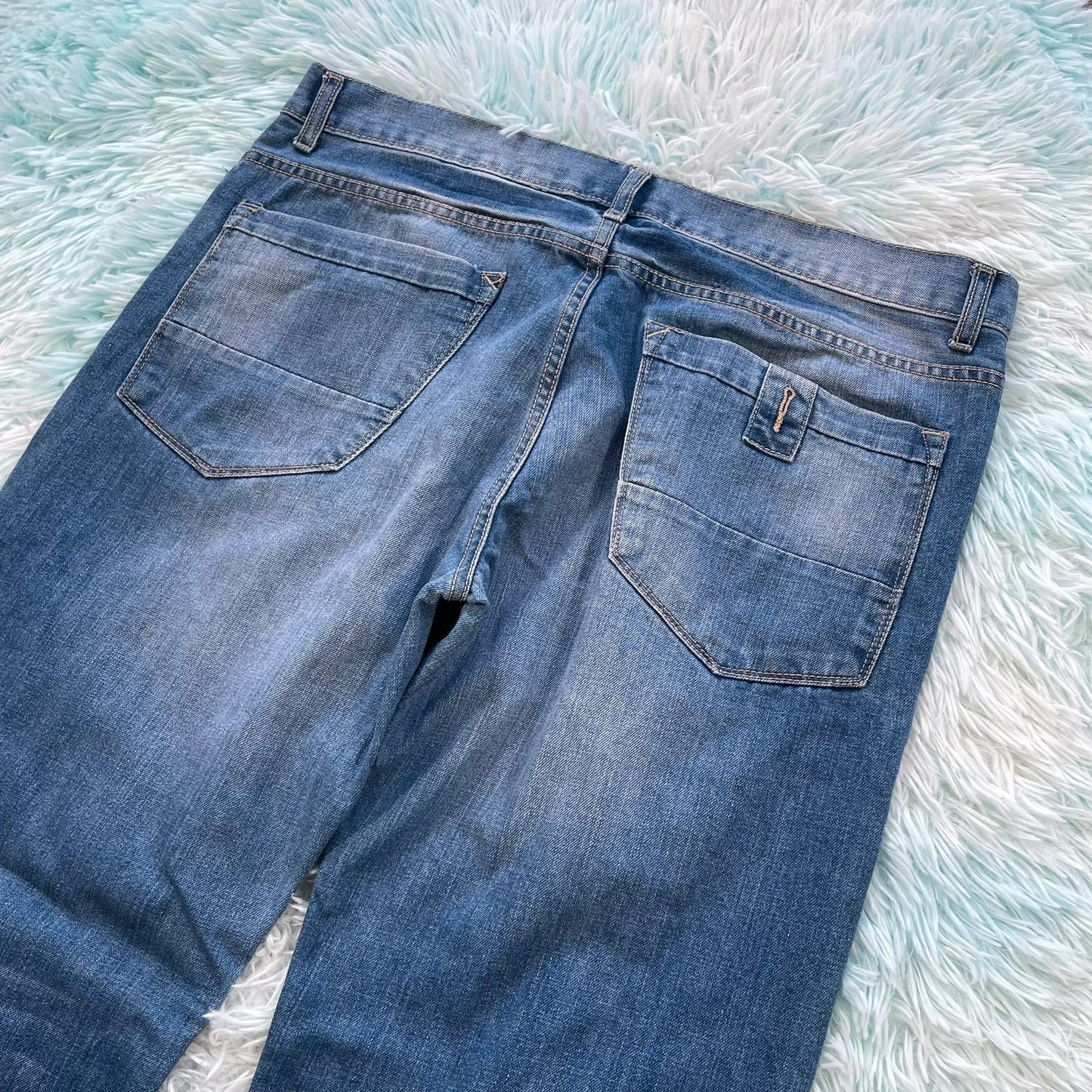 Vintage 00s Baggy Bootcut Jeans - 38W