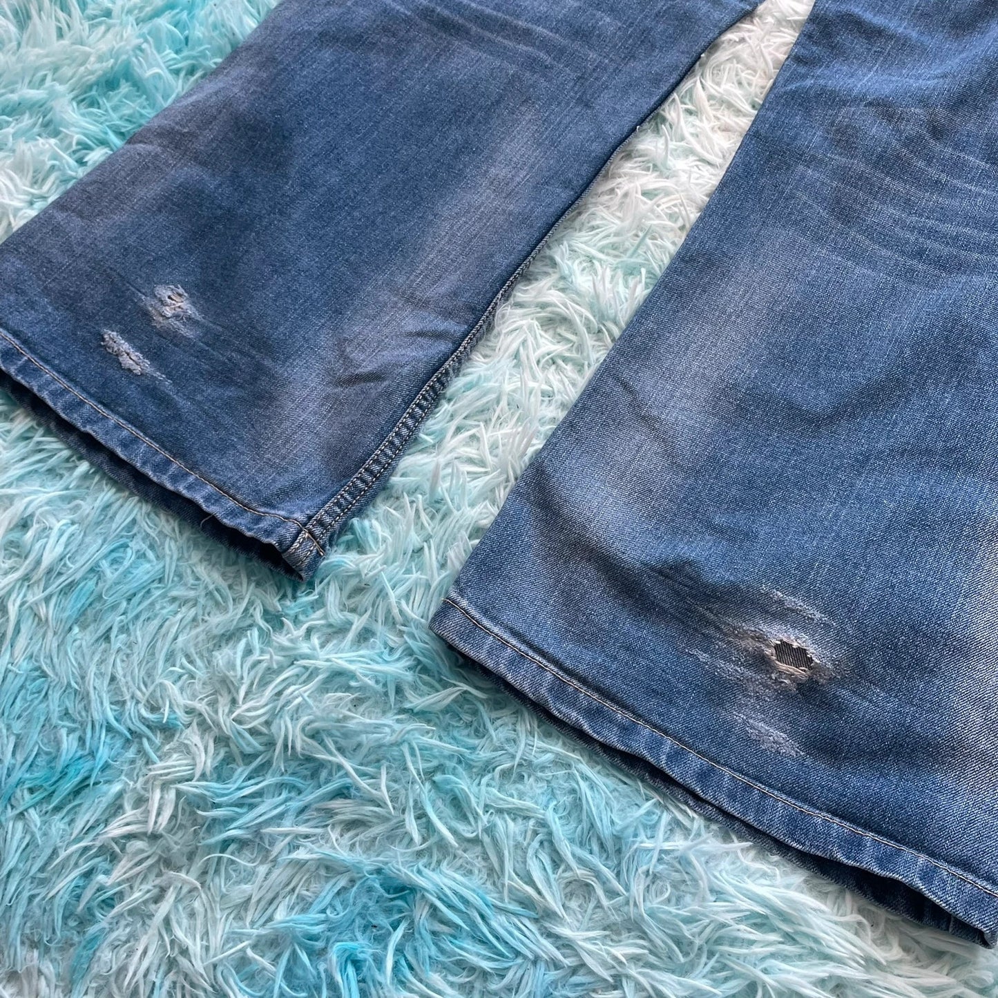 Vintage 00s Baggy Bootcut Jeans - 38W