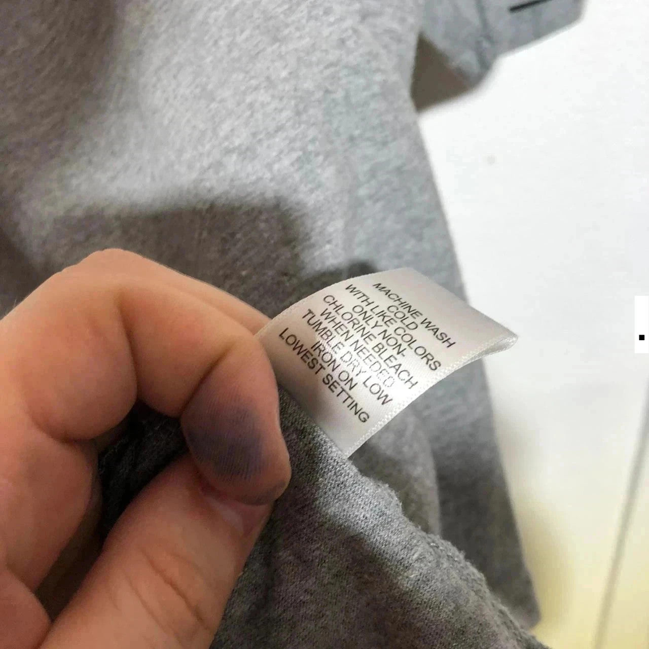 Grey Fear of God Essentials T Shirt Reflective Print - Large