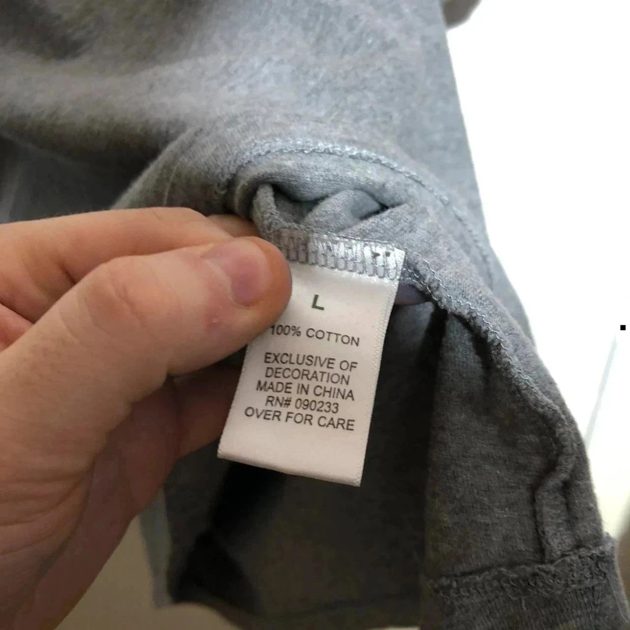 Grey Fear of God Essentials T Shirt Reflective Print - Large