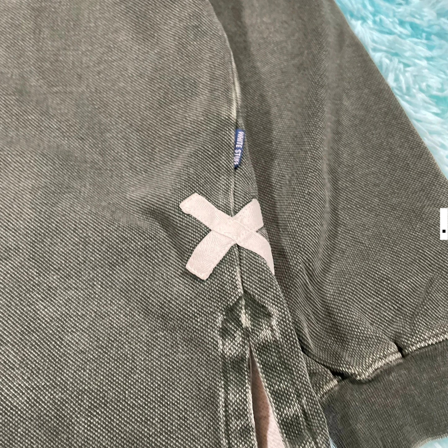 Khaki White Stuff 1/4 Zip Sweatshirt- Large