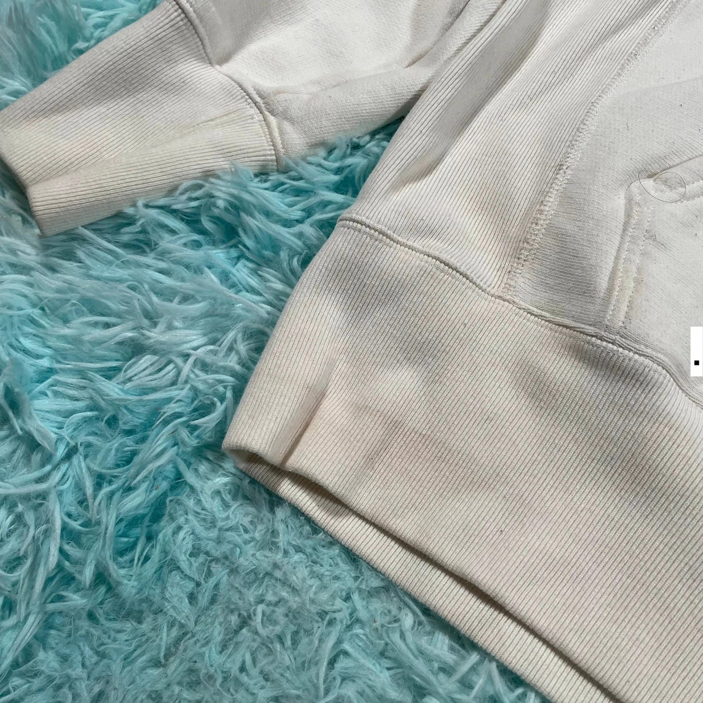 White Champion Reverse Weave Hoodie - Medium