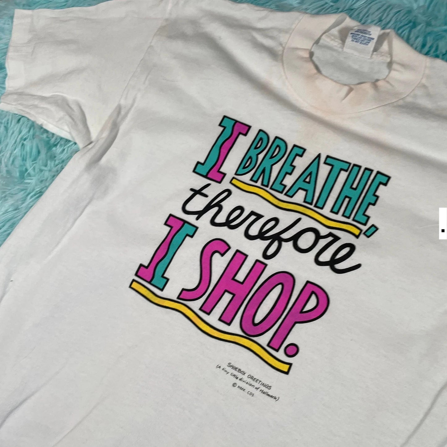 Vintage 90s White Graphic T Shirt - Womens Large