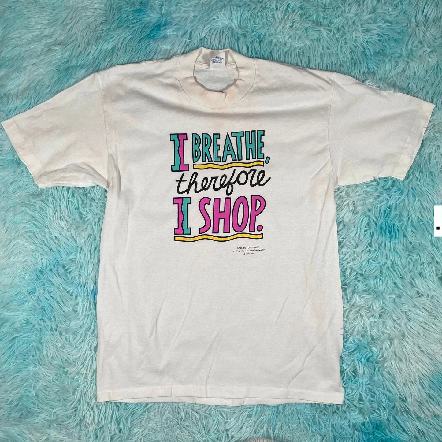 Vintage 90s White Graphic T Shirt - Womens Large