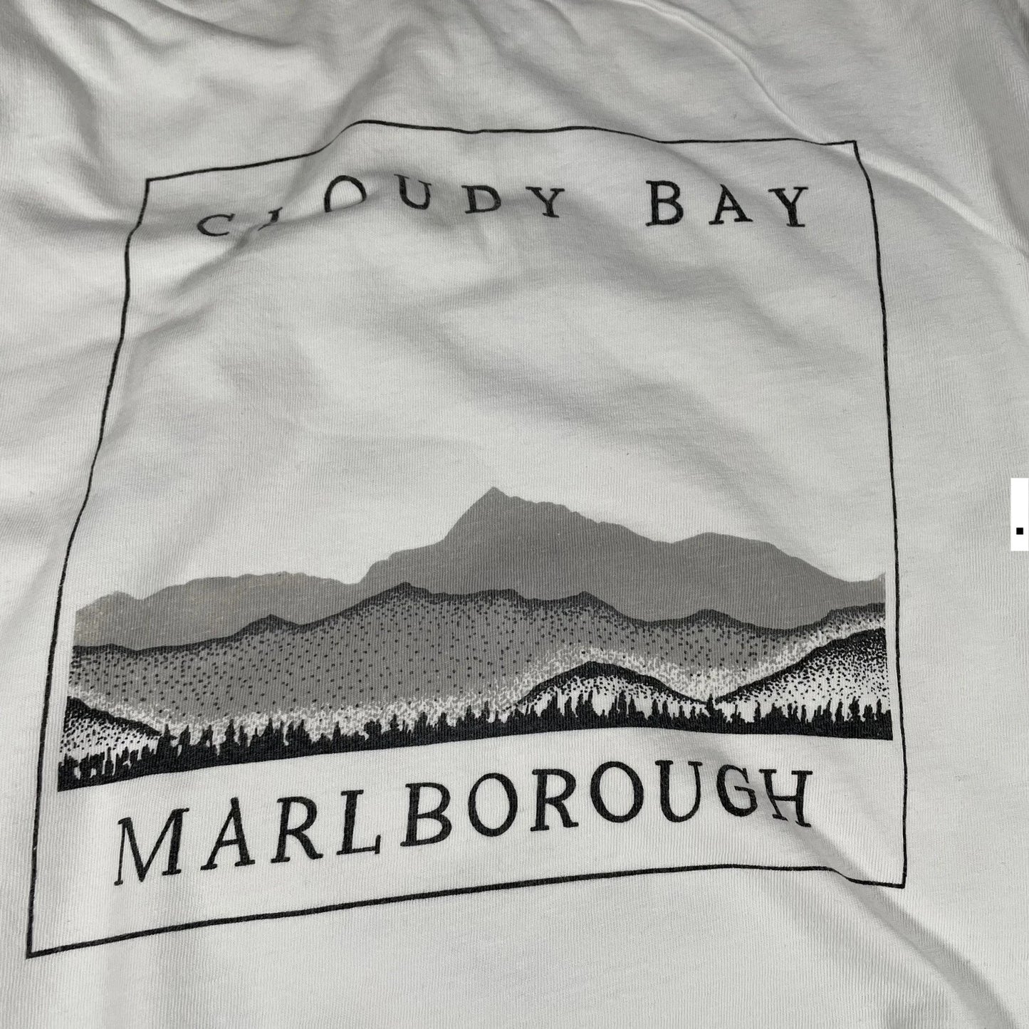 Vintage 90s White Marlborough Graphic T Shirt - Large