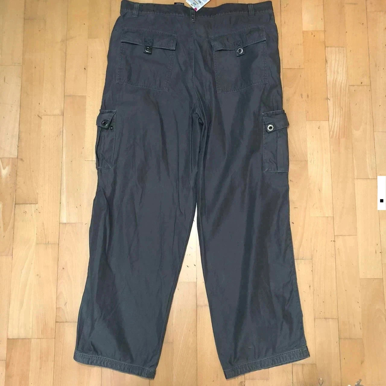 Vintage 00s Grey Baggy Cargo Trousers No Boundaries - 40W 32L