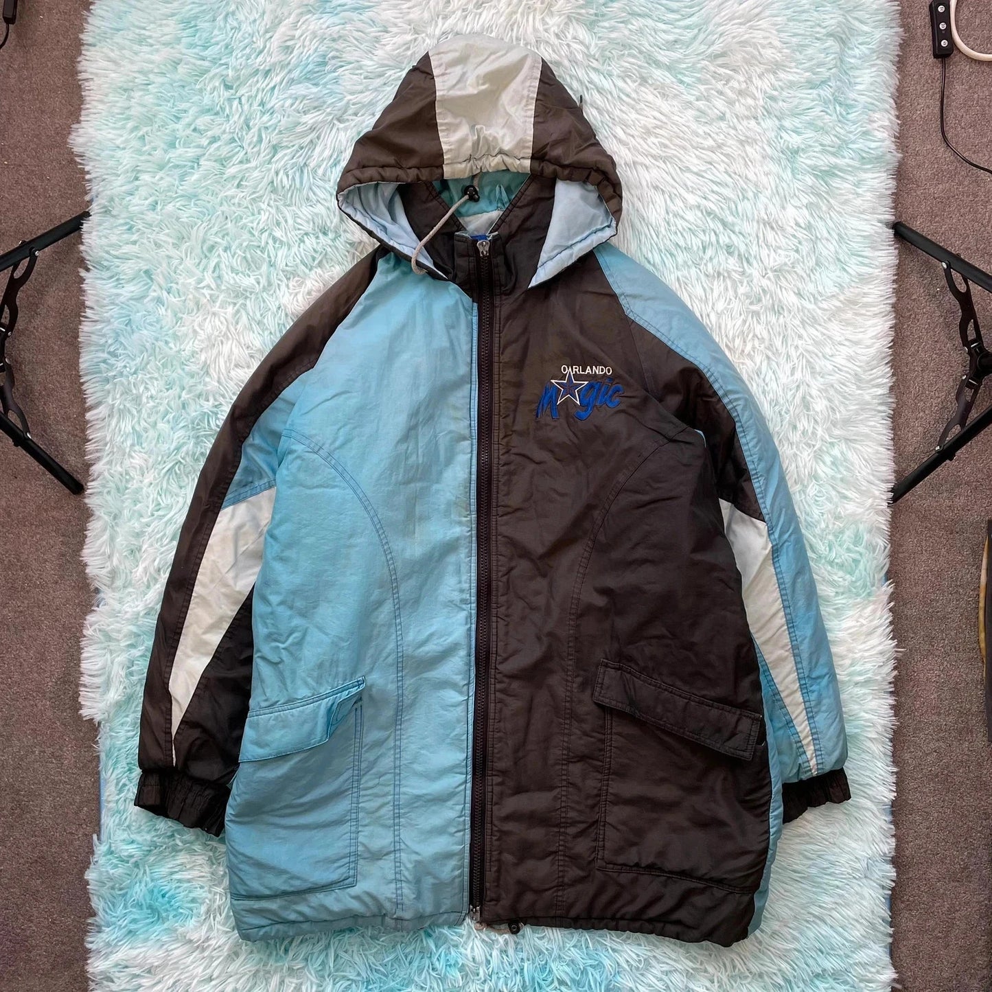 Vintage 90s Orlando Magic NBA Puffer Jacket - XL