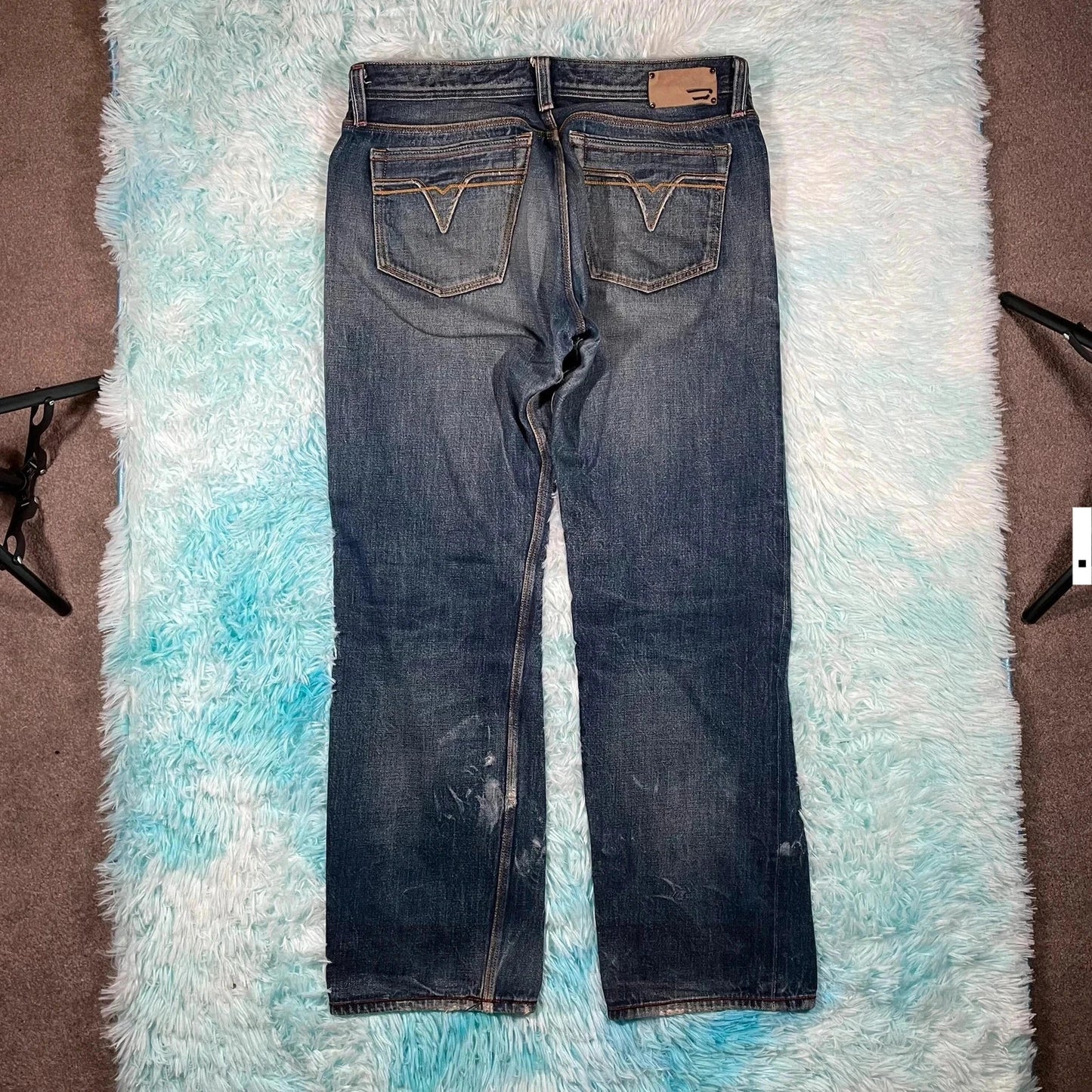 Vintage 00s Diesel Jeans Wide Straight Leg - 36W