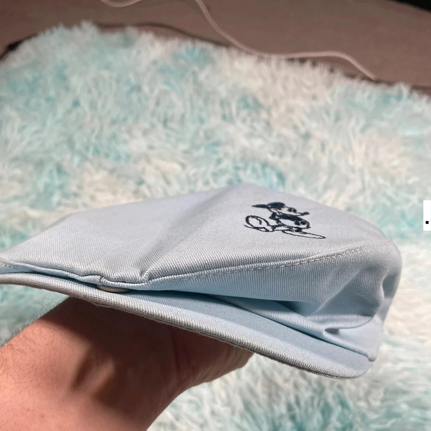 Vintage 80s Baby Blue Disney Flat Cap