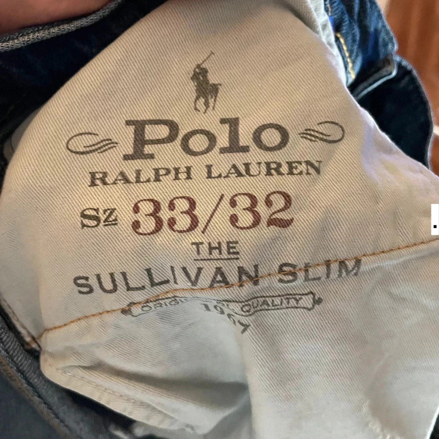 Blue Polo Ralph Lauren Jeans Slim Fit - 33W 32L
