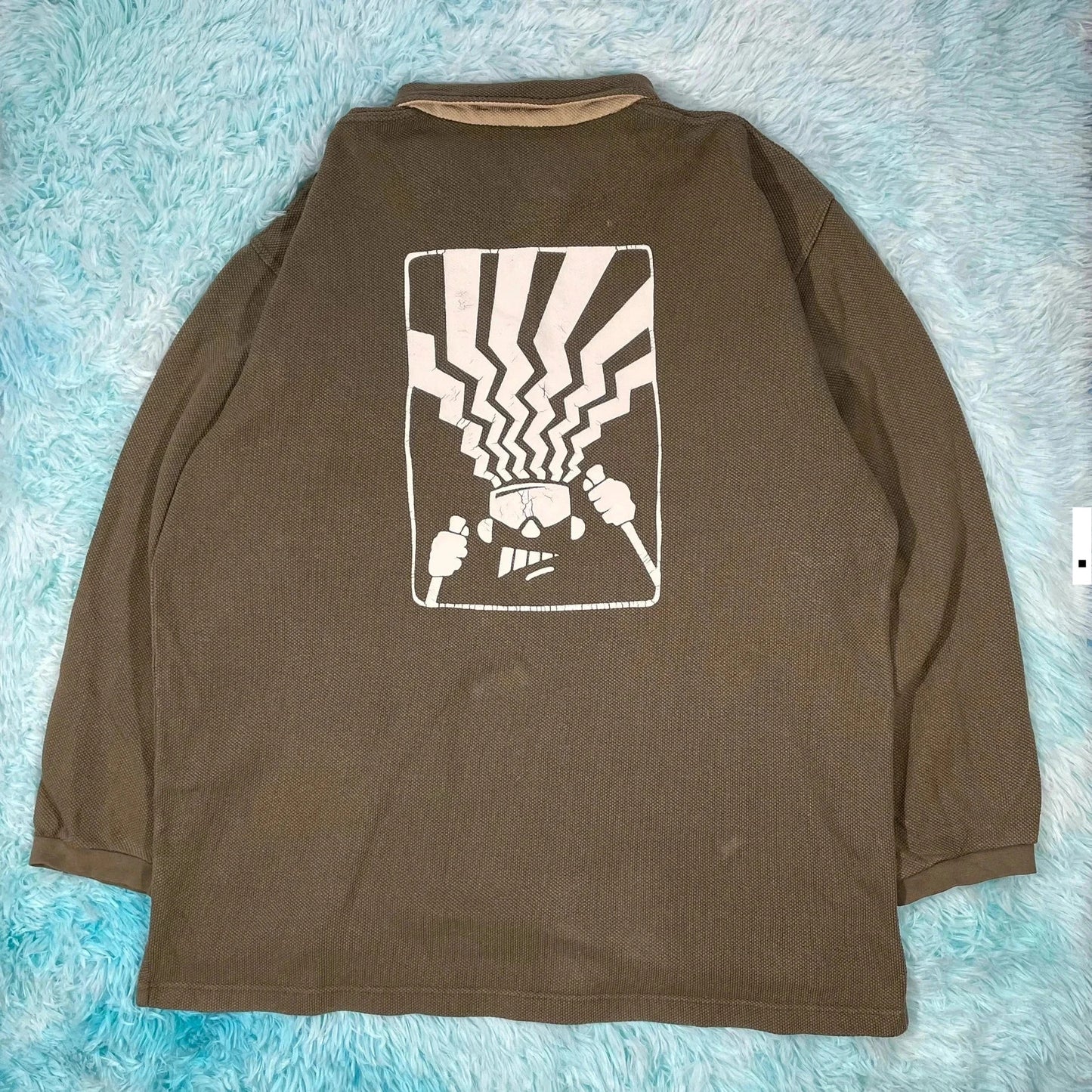 Vintage 00s Brown Fat Face 1/4 Zip Sweatshirt - Large