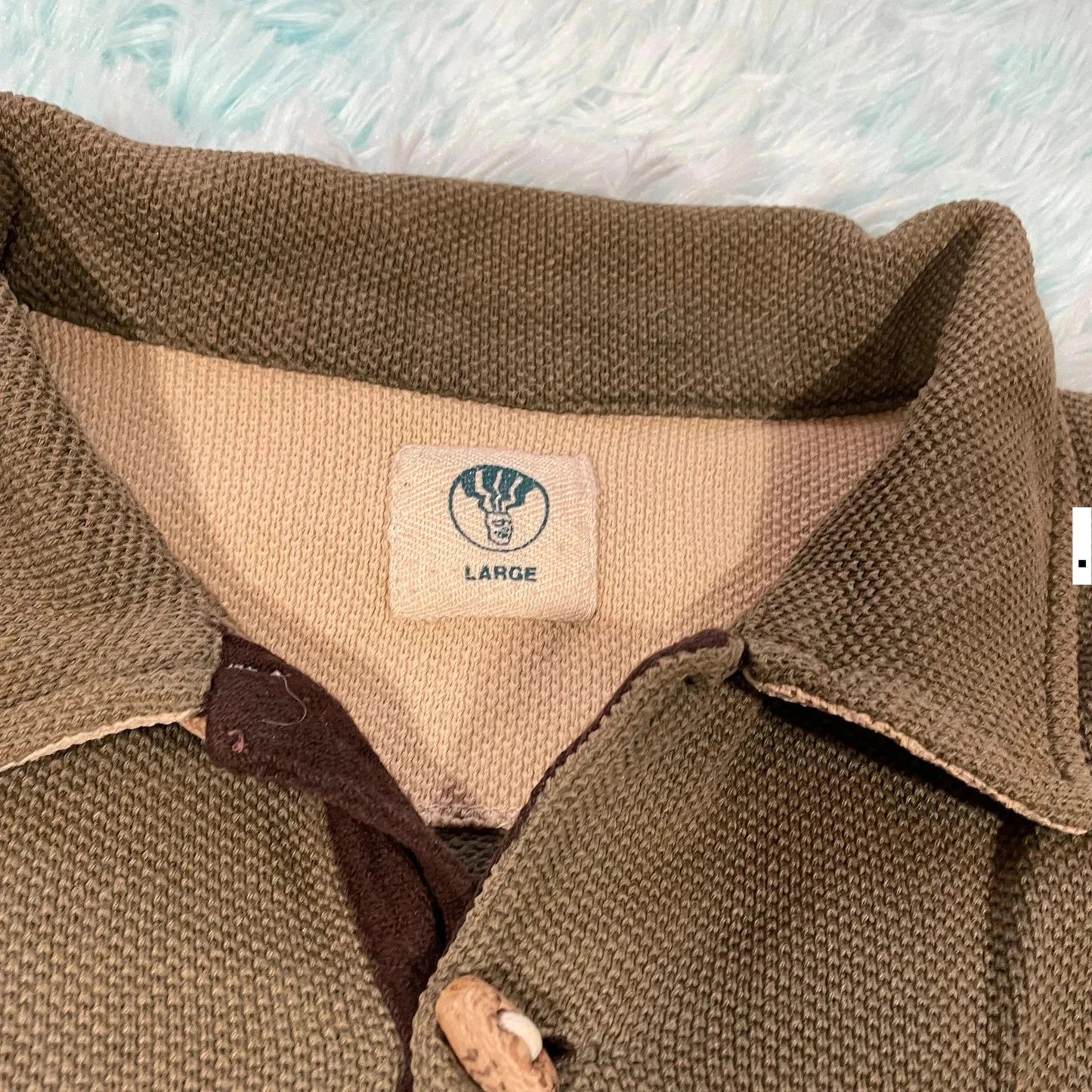 Vintage 00s Brown Fat Face 1/4 Zip Sweatshirt - Large