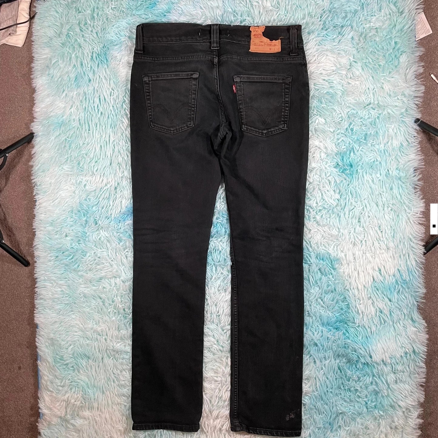 Vintage Black Levi’s 511 Jeans Slim Straight - 34W 32L