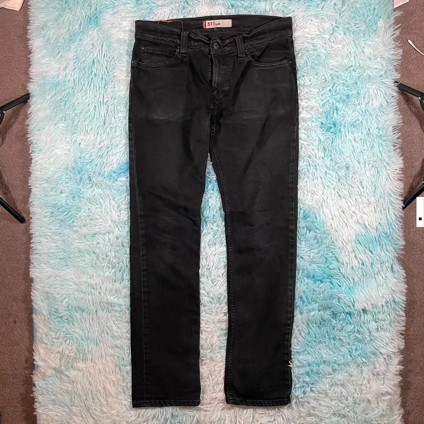 Vintage Black Levi’s 511 Jeans Slim Straight - 34W 32L