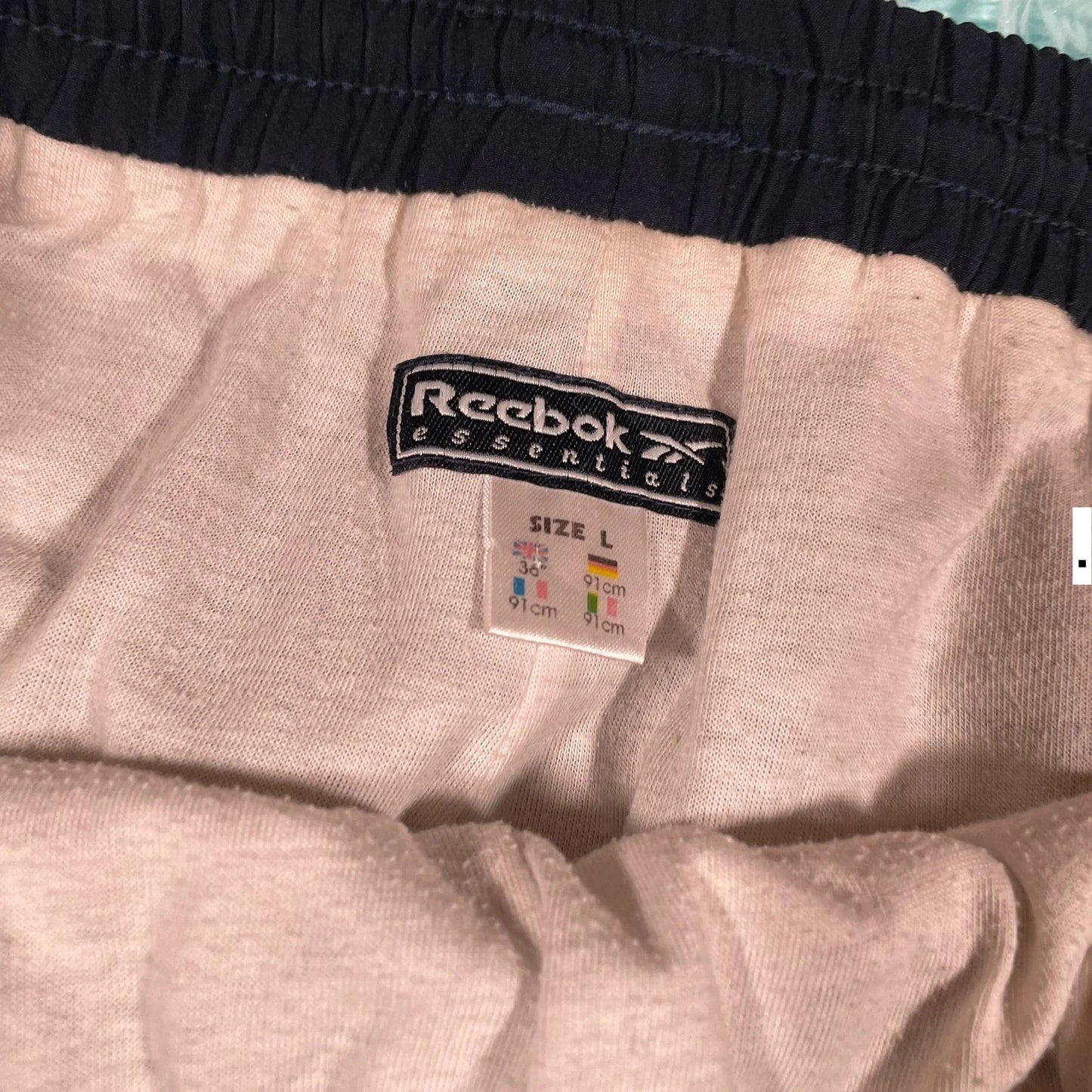 Vintage 00s Navy Reebok Tracksuit Bottoms - Large