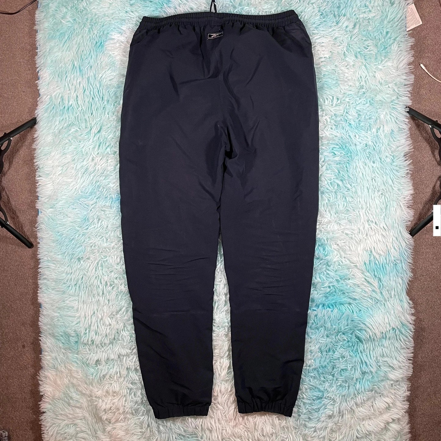Vintage 00s Navy Reebok Tracksuit Bottoms - Large