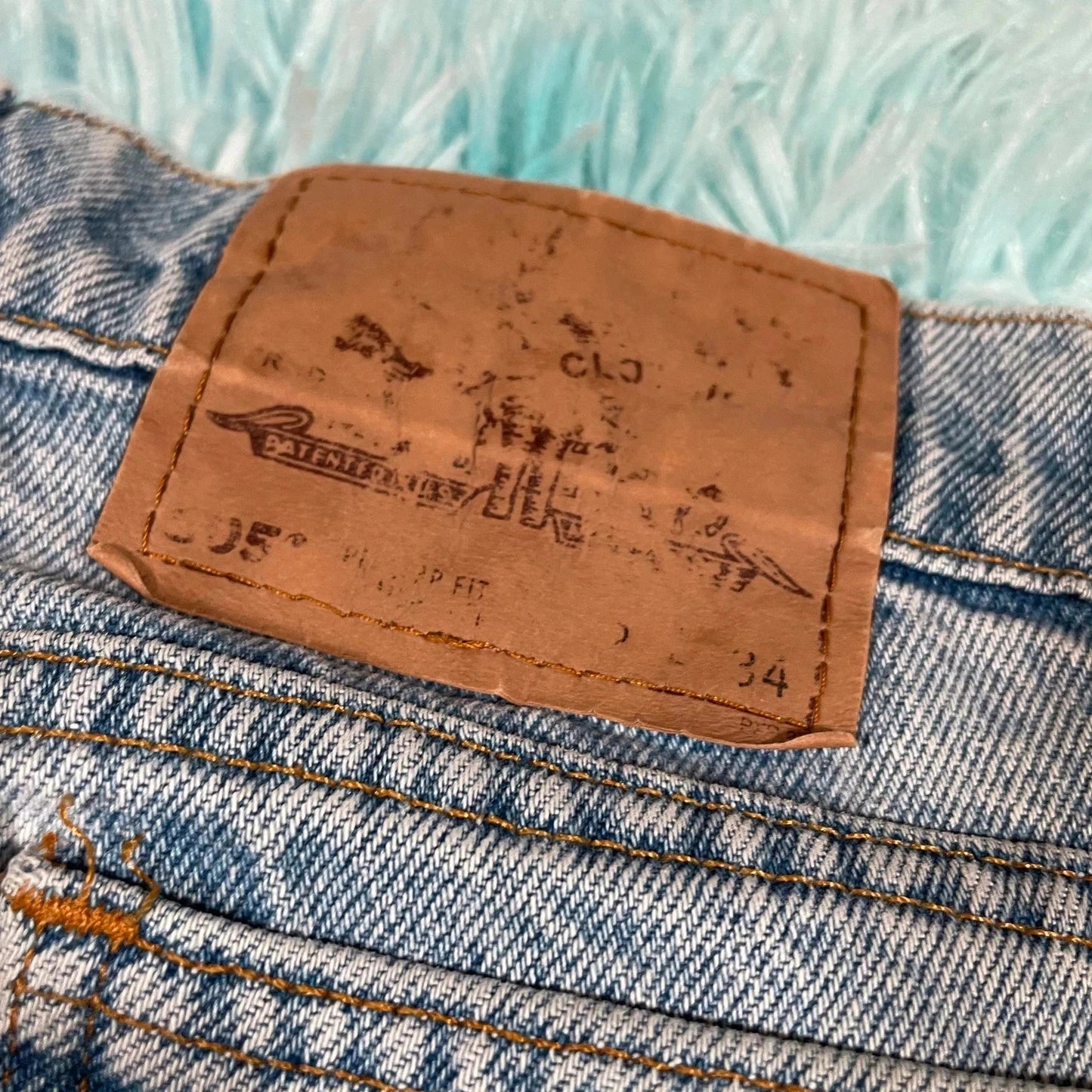Vintage 80s Levi’s 505 Jeans Straight Leg Orange Tab - 32W 34L