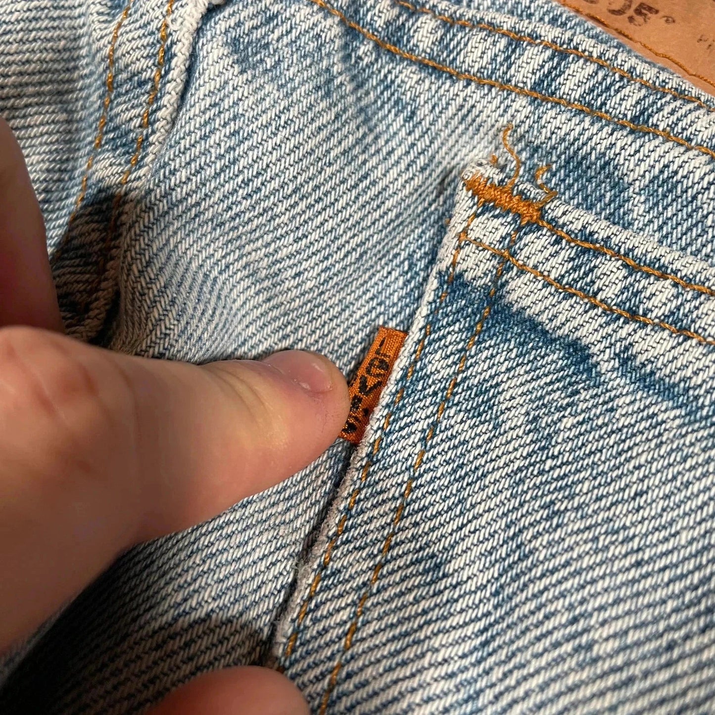 Vintage 80s Levi’s 505 Jeans Straight Leg Orange Tab - 32W 34L