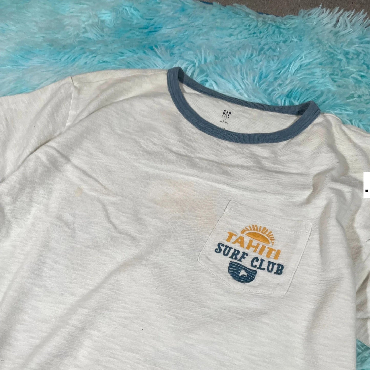 White Gap Beach Graphic T Shirt - Womens XXL