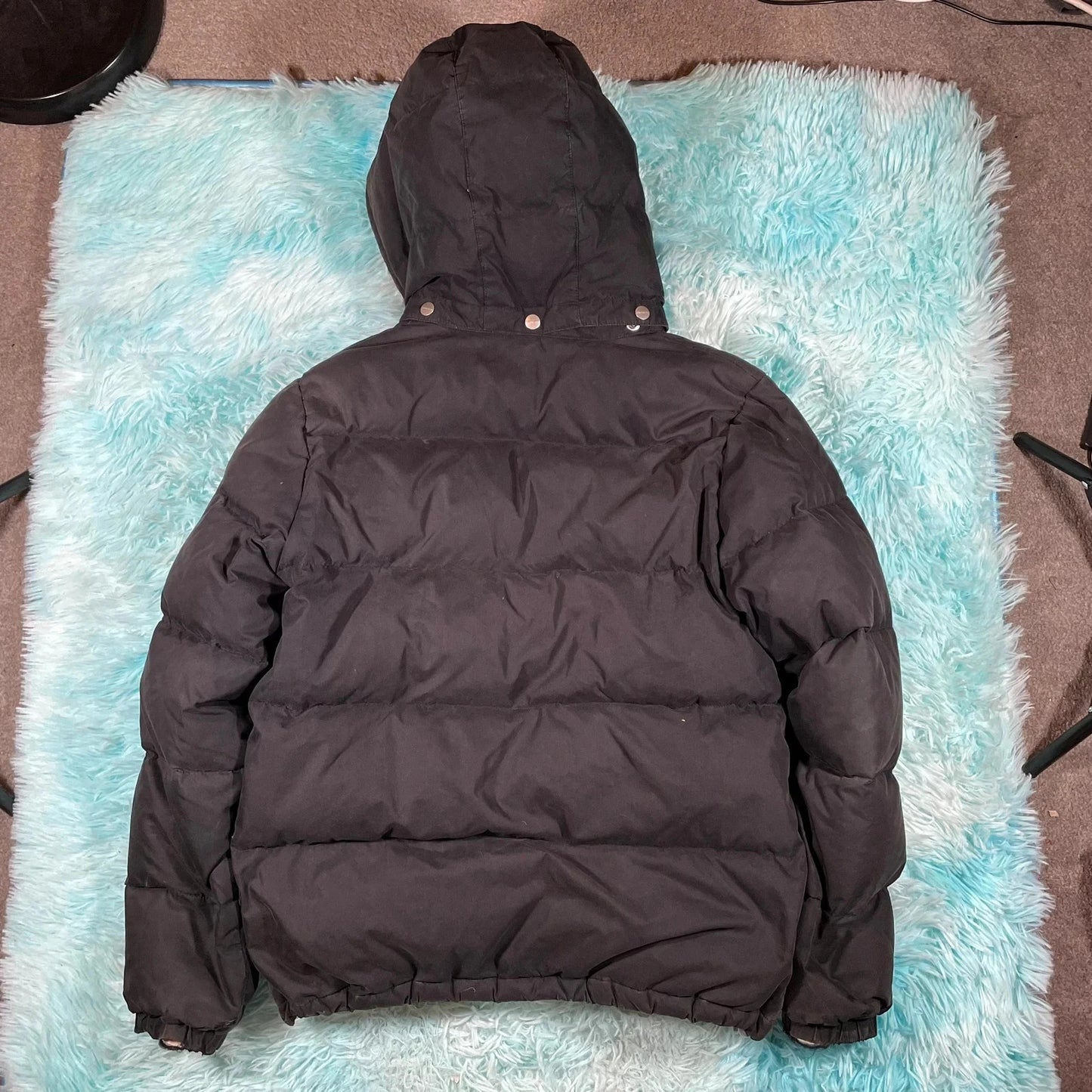 Black Carhartt Puffer Jacket Camo Lining - Medium