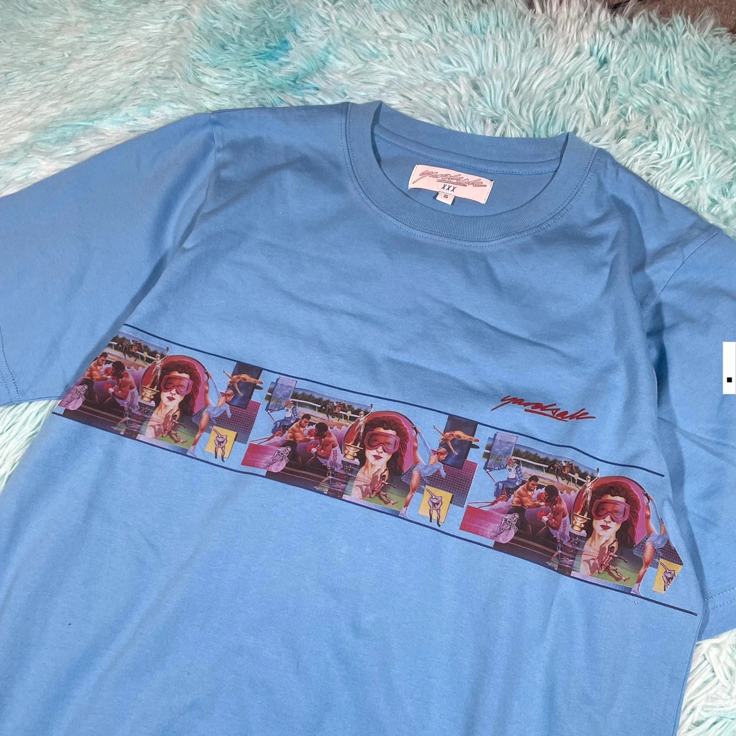 Blue Yardsale Graphic T Shirt - Small