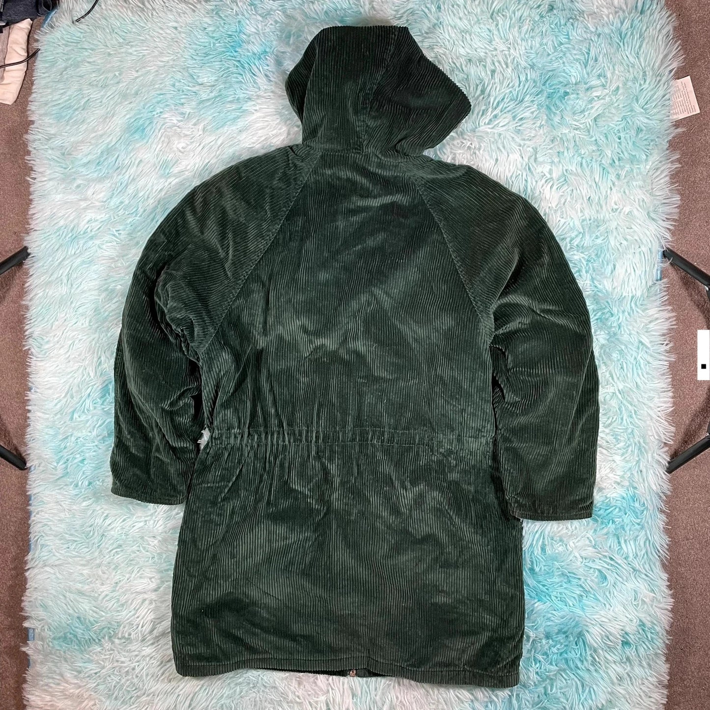 Vintage 90s Green Corduroy Jacket - Size 10