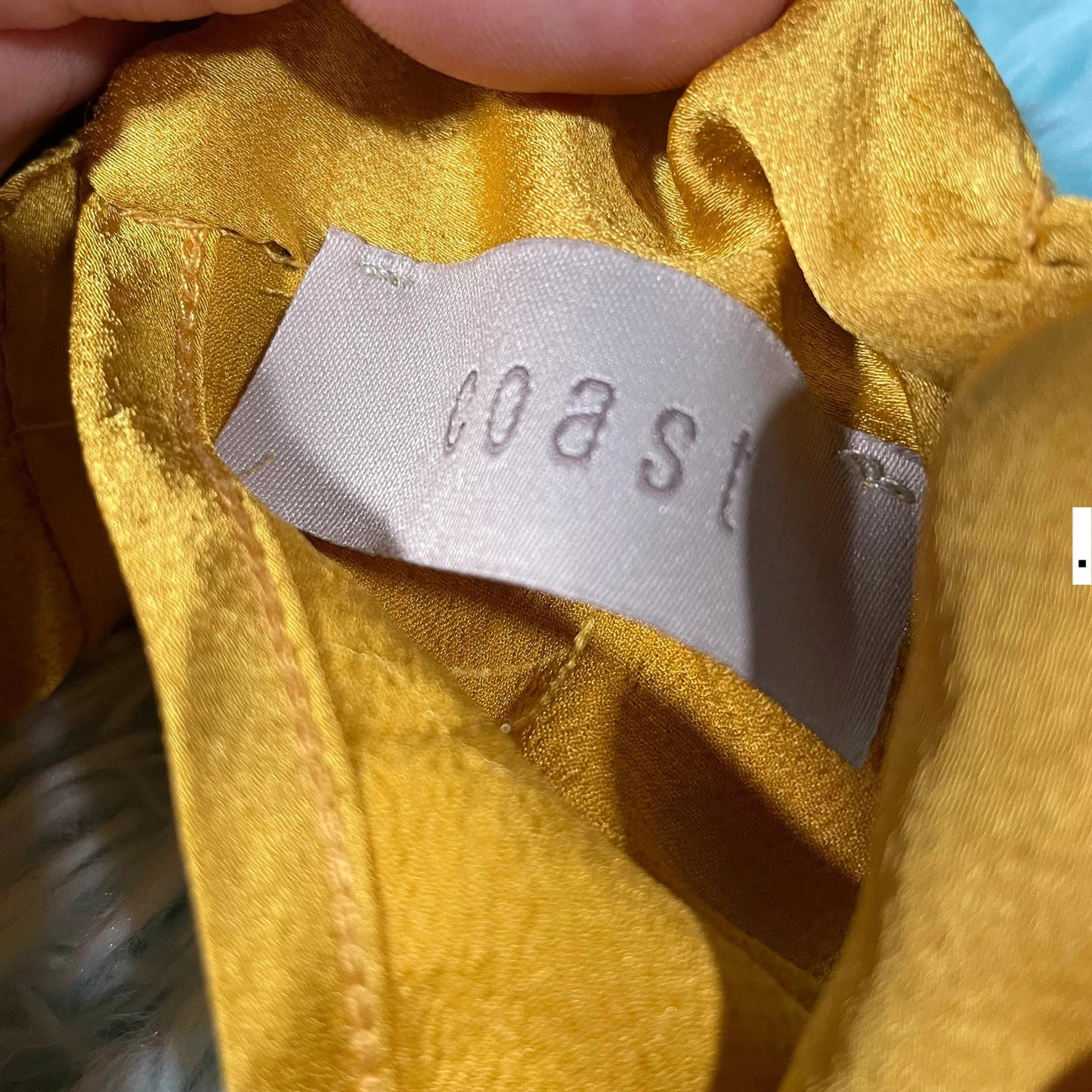 Vintage Coast Ochre Halter Neck Top - Size 12