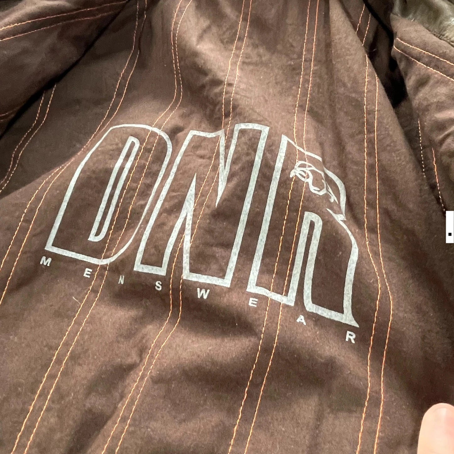 Vintage 90s Brown DNR Leather Jacket - XL