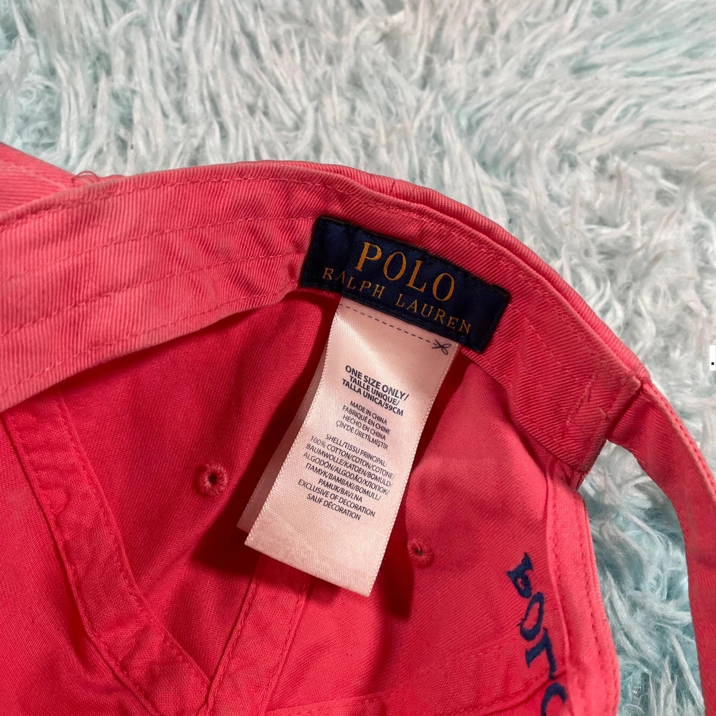 Vintage Pink Polo Ralph Lauren Cap