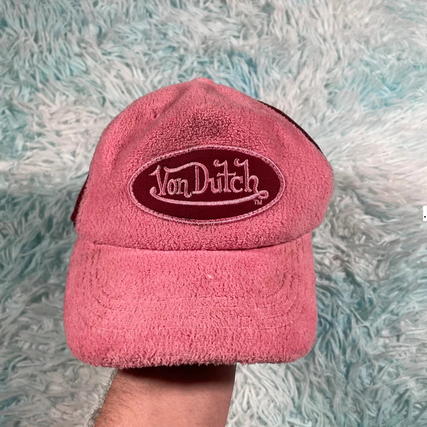 Vintage Pink Von Dutch Cap Felt Trucker