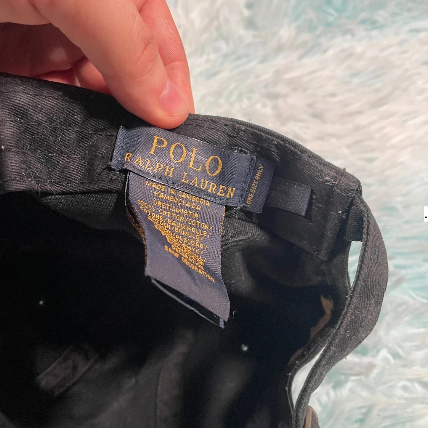 Black Polo Ralph Lauren Cap