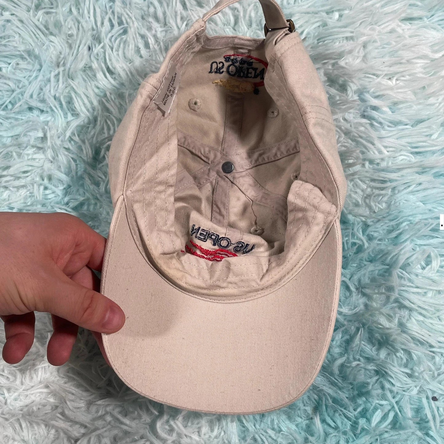 Vintage Beige US Open 2002 golf cap