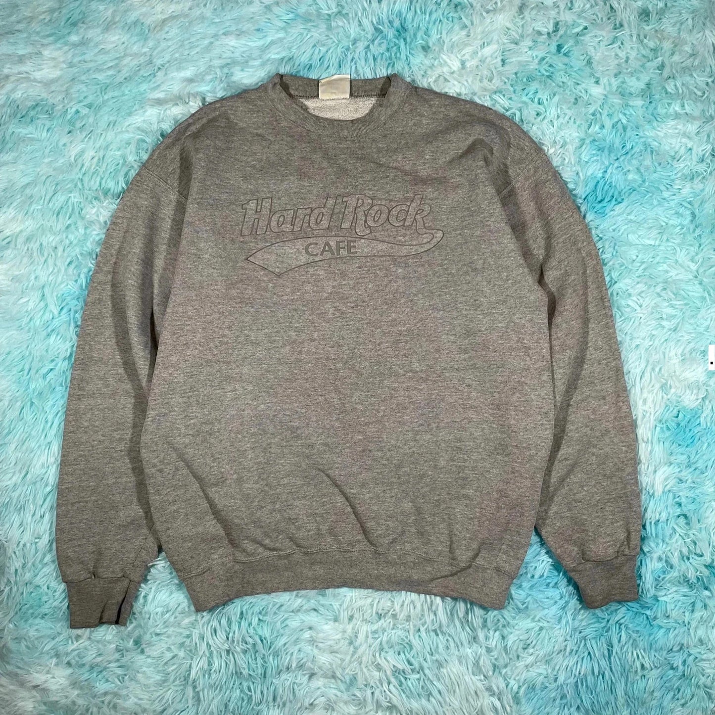 Vintage 90s Grey Hard Rock Cafe Miami Sweatshirt - Large