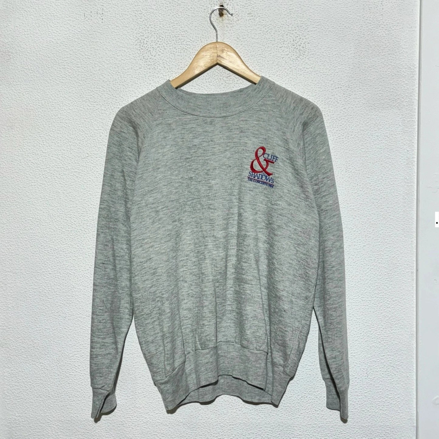 Vintage 80s Grey Cliff Richard Sweatshirt - Large