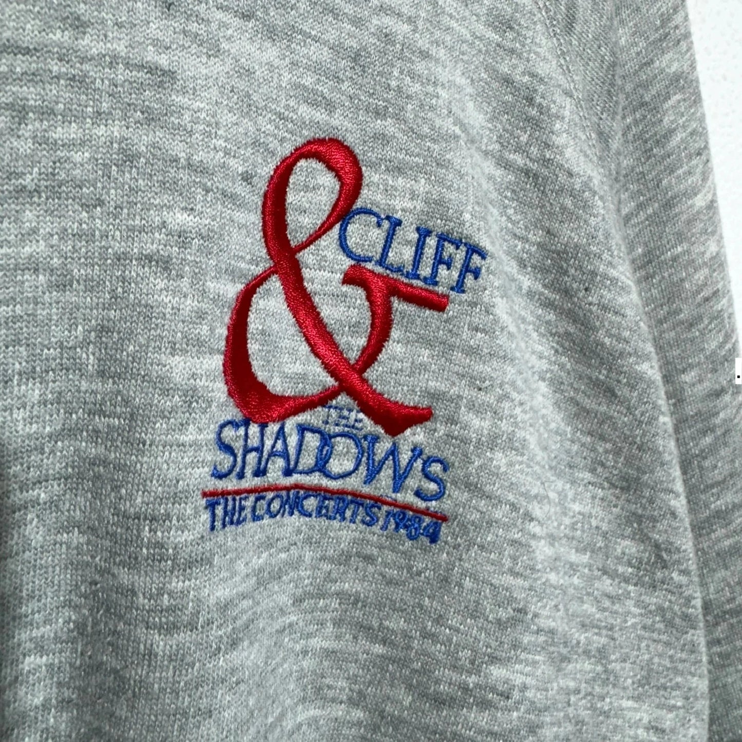 Vintage 80s Grey Cliff Richard Sweatshirt - Large