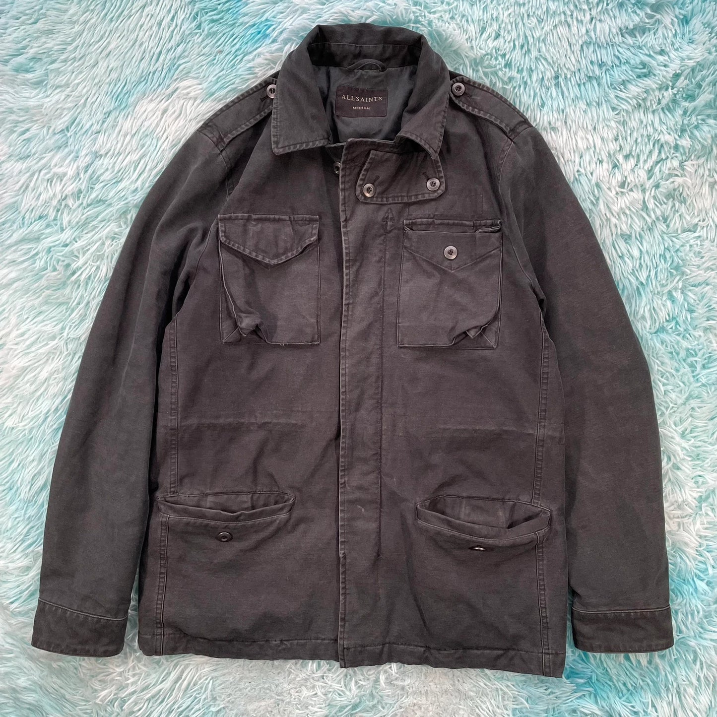Black AllSaints Utility Jacket - Medium