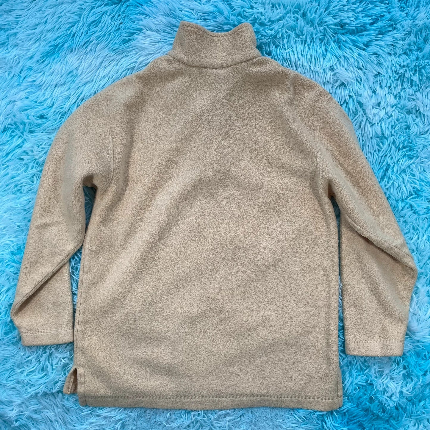 Vintage Yellow Canada Embroidered 1/4 Zip Fleece - Small