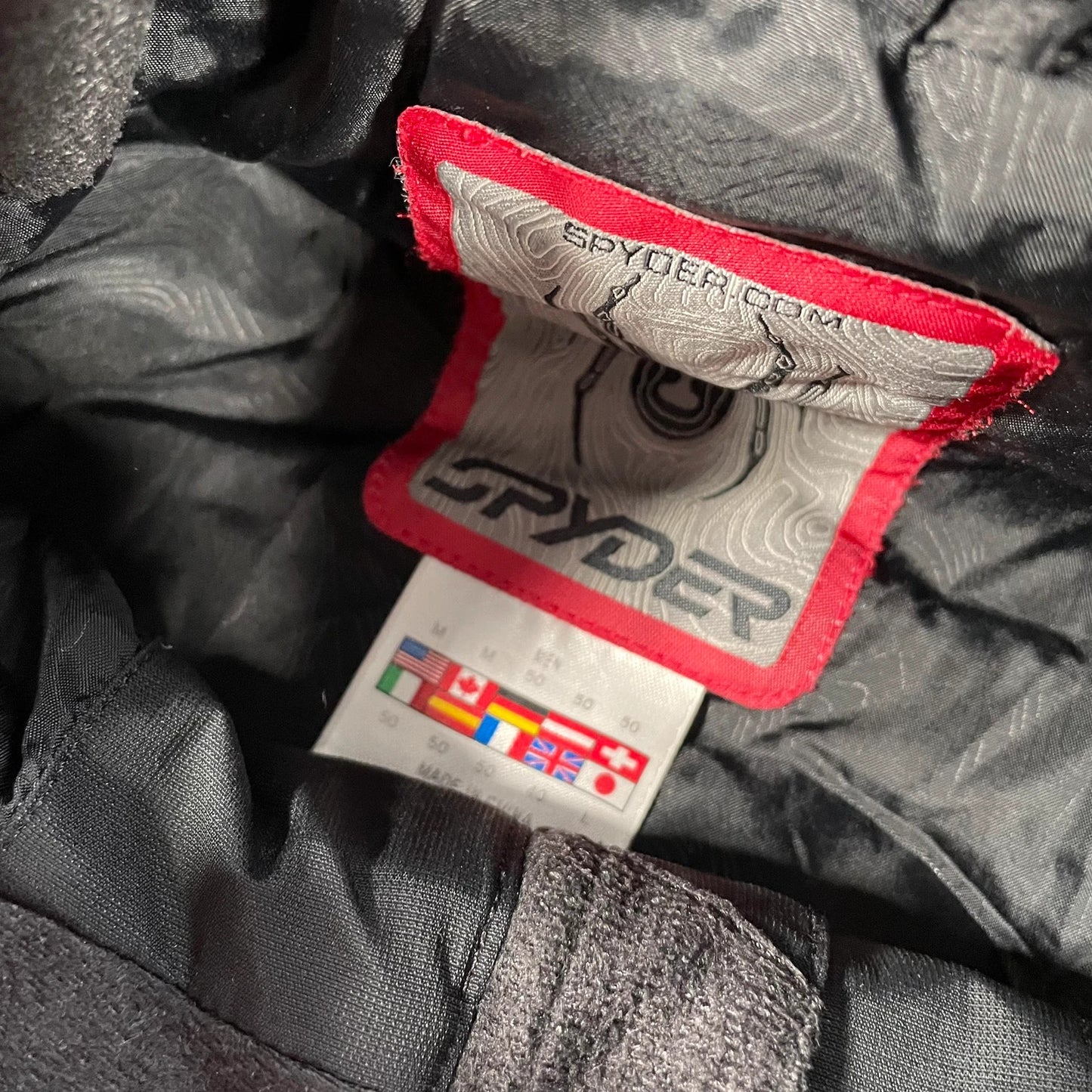 Black Spyder Ski Coat Jacket - Medium