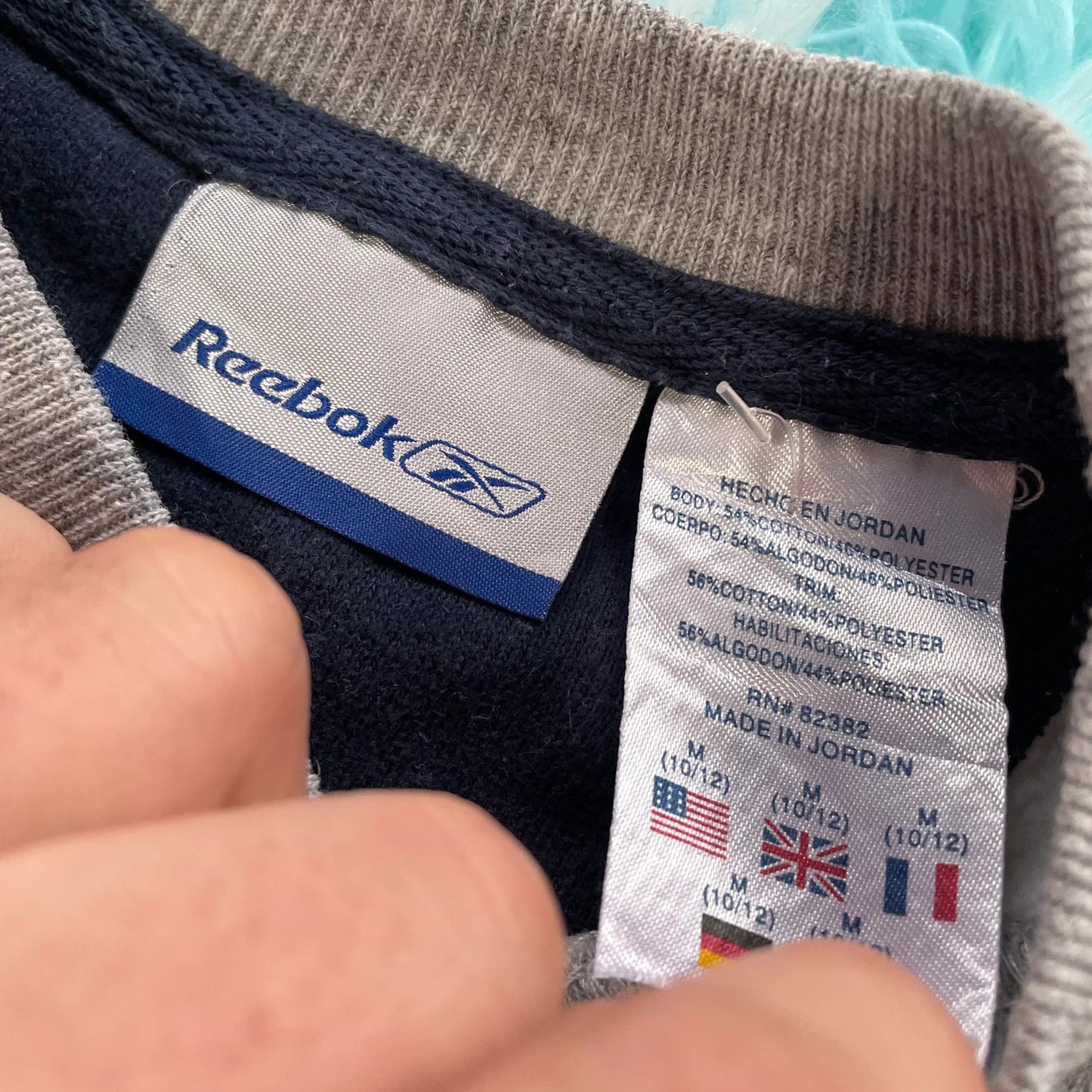 Vintage 00s Grey Reebok Sweatshirt - Size 10