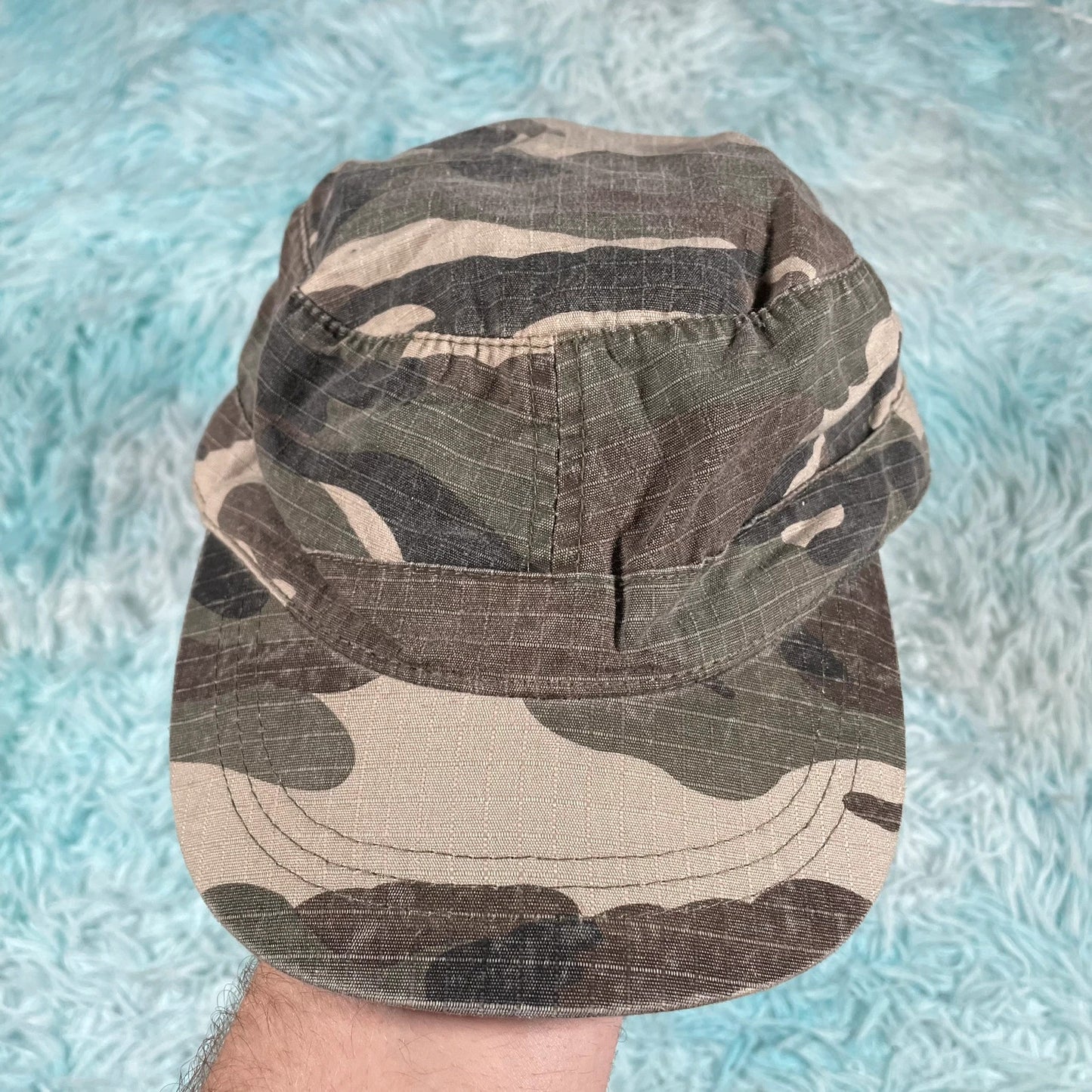 Khaki Camo Flatcap