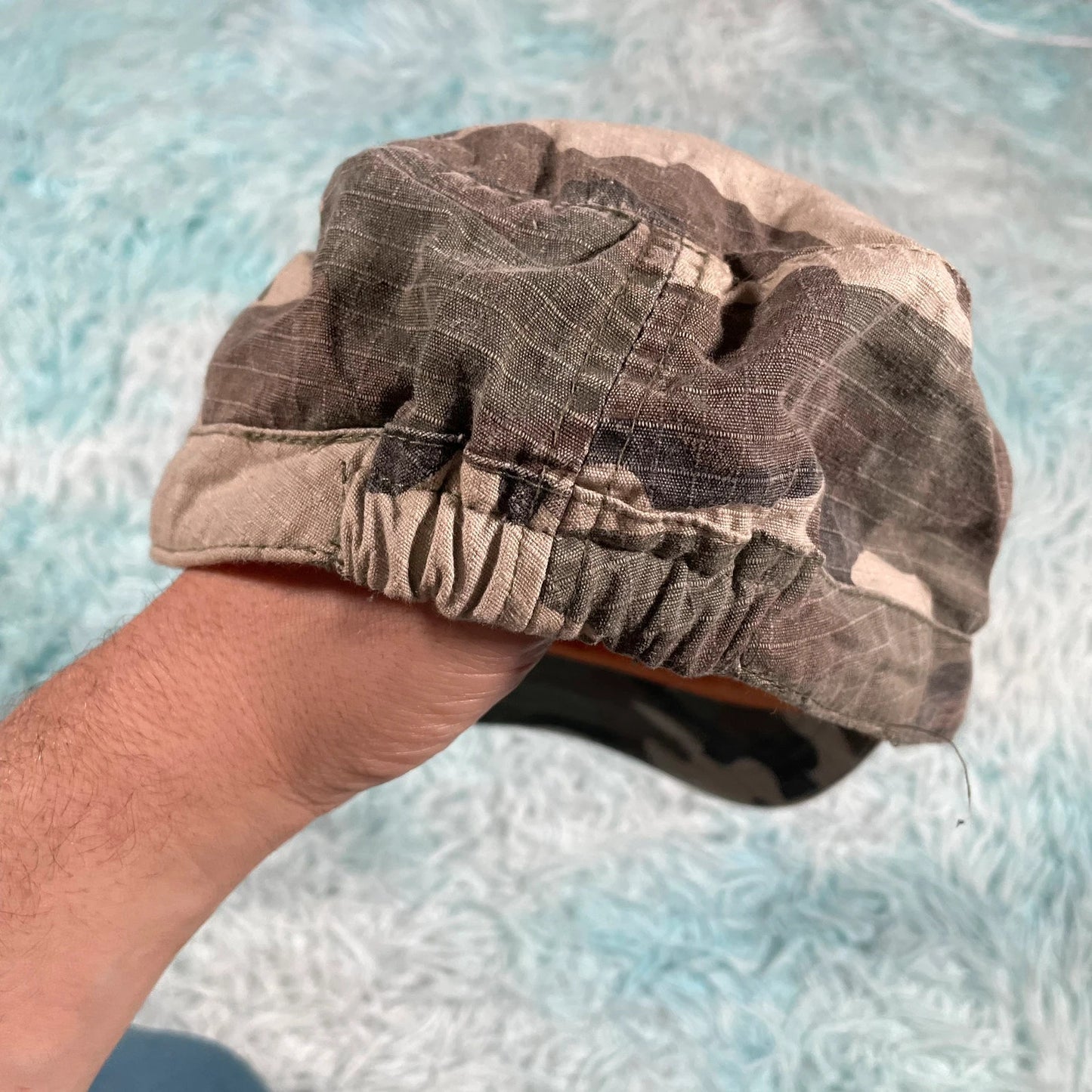Khaki Camo Flatcap