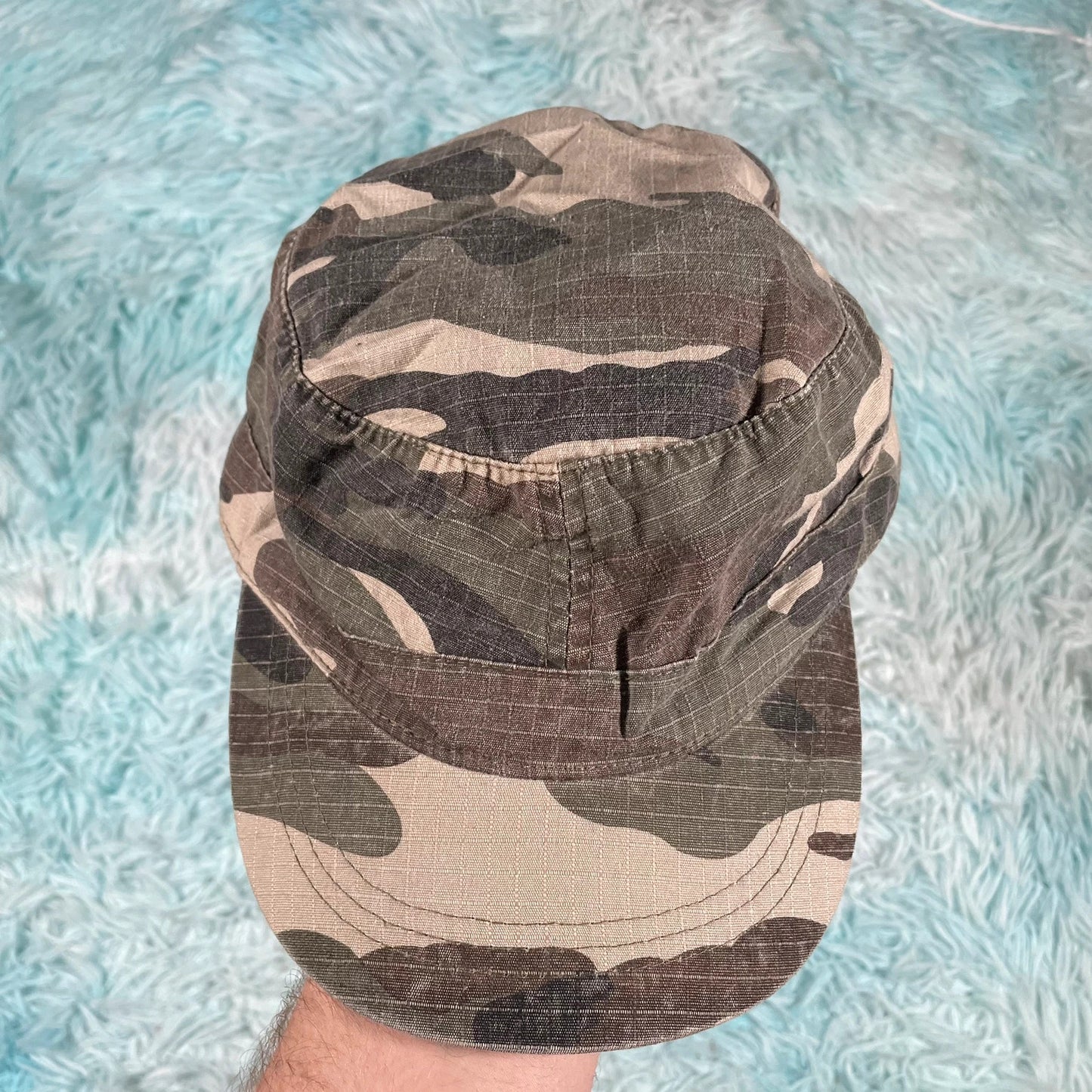 Khaki Camo Flatcap